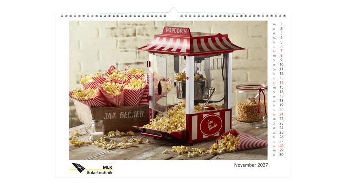 Personalisierter Bildkalender MagicPix Panorama Wandkalender groß Ansicht 2