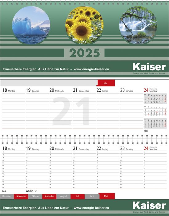 Quer-Terminplaner "Business-plus Register", deutsch