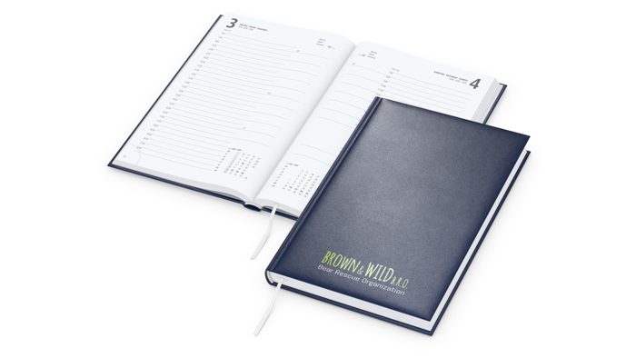 Tageskalender Advance Mo.–So. je 1 Seite Kunstleder-Hardcover Ansicht 2