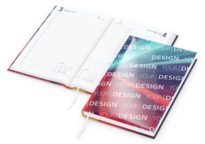 Tageskalender Advance Mo.–So. je 1 Seite Papier-Hardcover