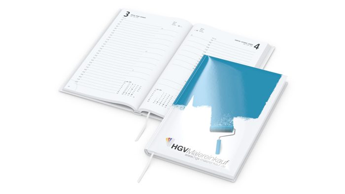 Tageskalender Basic Mo.–Fr. je 1 Seite 320 Seiten Papier-Hardcover Ansicht 2