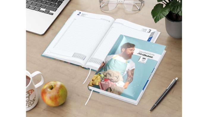 Tageskalender Manager Monatsregister Mo.–So. je 1 Seite Papier-Hardcover Ansicht 3