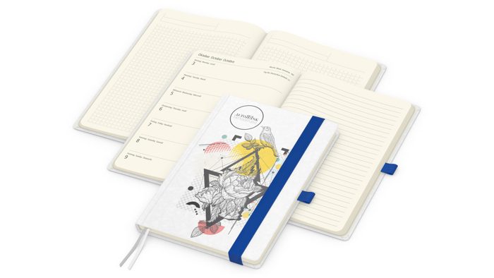 Wochenkalender links + Notizen rechts Match-Hybrid Papier-Hardcover A5 Ansicht 2