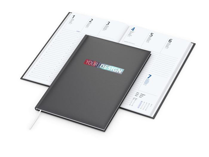 Wochenkalender Media EXPRESS 175 x 245 mm Kunstleder-Hardcover matt