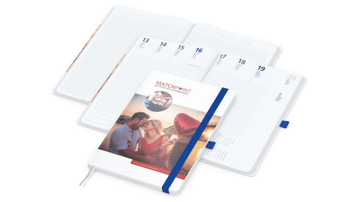 Wochenkalender vorne + Notizen hinten Match-Hybrid Papier-Hardcover Ansicht 2